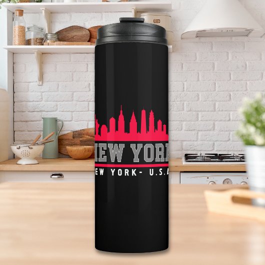New York City Beautiful Skyline Thermosbeker