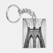 New-York City Beroemde Brooklyn Bridge Sleutelhanger (Voorkant Links)