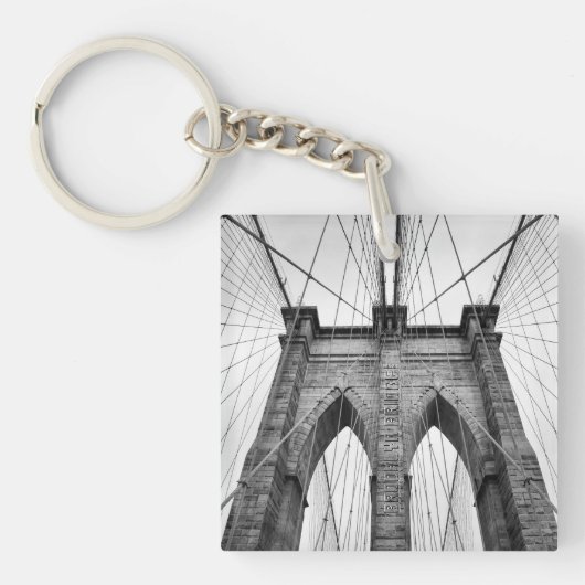 New-York City Beroemde Brooklyn Bridge Sleutelhanger (Voorkant)
