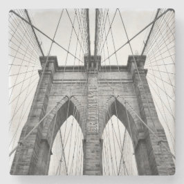 New-York City Beroemde Brooklyn Bridge Stenen Onderzetter