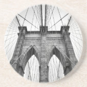 New-York City Beroemde Brooklyn Bridge Zandsteen Onderzetter (Voorkant)