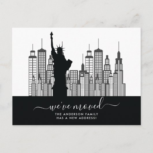 New York City Bewegende Aankondiging Briefkaart (Voorkant)