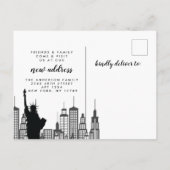 New York City Bewegende Aankondiging Briefkaart (Achterkant)
