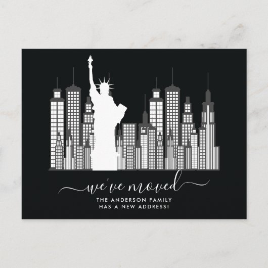 New York City Bewegende Aankondiging Briefkaart (Voorkant)