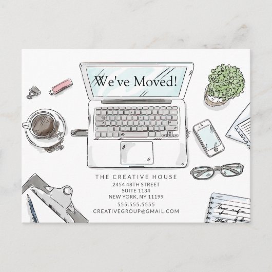 New York City Bewegende Aankondiging Briefkaart (Voorkant)