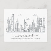 New York City Bewegende Aankondiging Briefkaart (Voorkant)