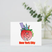 New York City Big Apple Briefkaart (Staand voorkant)