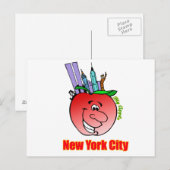 New York City Big Apple Briefkaart (Voorkant / Achterkant)