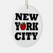 New York City (Big Apple) Keramisch Ornament (Rechts)