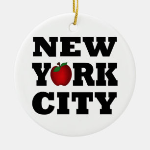 New York City (Big Apple) Keramisch Ornament