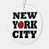 New York City (Big Apple) Keramisch Ornament (Links)