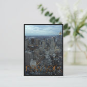 new york city bij de schemering briefkaart (Staand voorkant)