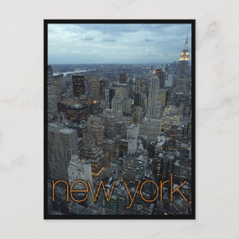 new york city bij de schemering briefkaart