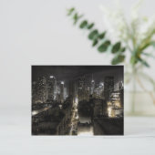 New York City bij nacht Briefkaart (Staand voorkant)