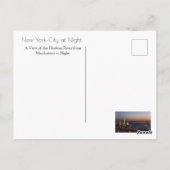 New York City bij nacht Briefkaart (Achterkant)