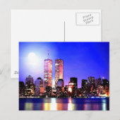 New York City bij nacht Briefkaart (Voorkant / Achterkant)