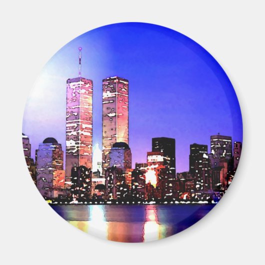 New York City bij nacht Magneet (Voorkant)