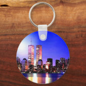 New York City bij nacht Sleutelhanger (Voorkant)