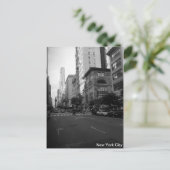 New York City Black en White Briefkaart (Staand voorkant)