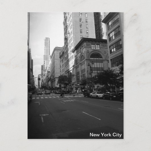 New York City Black en White Briefkaart (Voorkant)