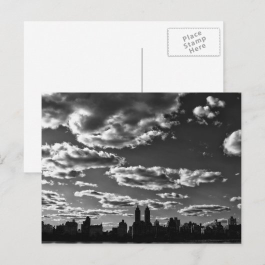 New York City Black en White Landscape Briefkaart (Voorkant / Achterkant)