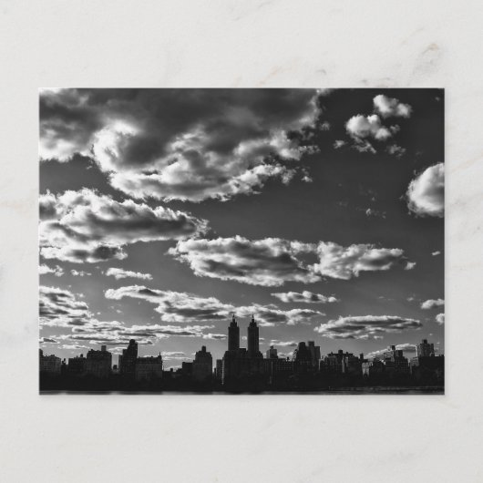 New York City Black en White Landscape Briefkaart (Voorkant)