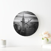 New York City Black en White Skyline Grote Klok (Huis)