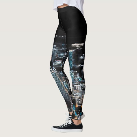 New York City Blacklight Nights Yoga Leggings (Links)
