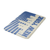 New York City Blue Badmat (Gekanteld)