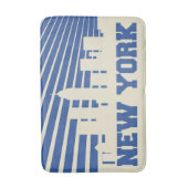 New York City Blue Badmat (Voorkant Verticaal)