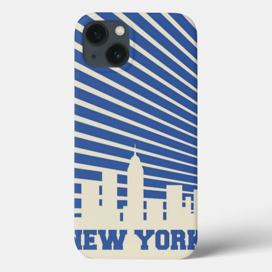 New York City Blue Case-Mate iPhone Case (Achterkant)