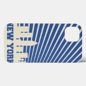 New York City Blue Case-Mate iPhone Case (Achterkant (horizontaal))