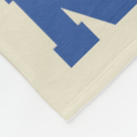 New York City Blue Fleece Deken (Hoek)