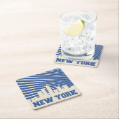 New York City Blue Kartonnen Onderzetters (Insitu)