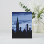 New York City & Blue Night Briefkaart (Staand voorkant)