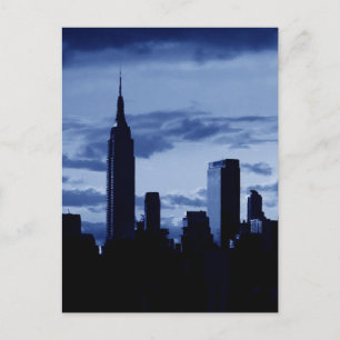 New York City & Blue Night Briefkaart