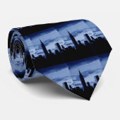 New York City & Blue Night Stropdas (Opgerold)
