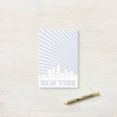 New York City Blue Post-it® Notes (Op bureau)