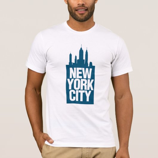 New York City Blue T-shirt (Voorkant)