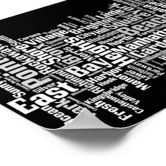 New York City Boroughs Poster (Hoek)