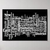 New York City Boroughs Poster (Voorkant)