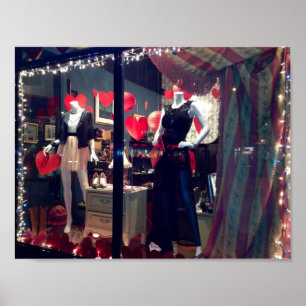 New York City Boutique Window Valentijnsdag NYC Poster