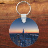 New York City boven op het Rockefeller Center Sleutelhanger (Voorkant)