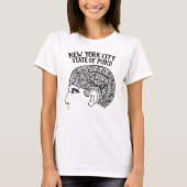 New York City Brain Head Design T-shirt (Voorkant)