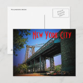 New York City Bridge Briefkaart (Voorkant / Achterkant)