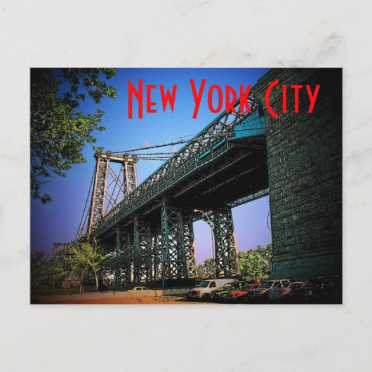 New York City Bridge Briefkaart (Voorkant)