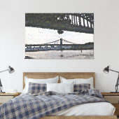 New York City Bridges Canvas Afdruk (Insitu (Slaapkamer))