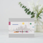 New York City Briefkaart (Staand voorkant)