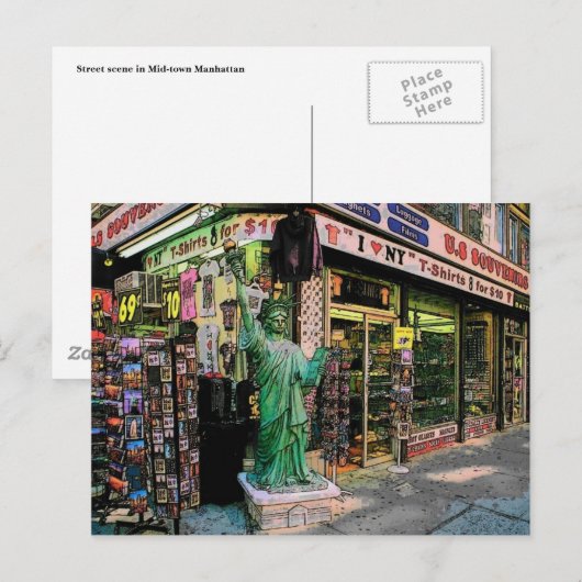 New York City Briefkaart (Voorkant / Achterkant)