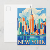 New York City Briefkaart (Voorkant / Achterkant)